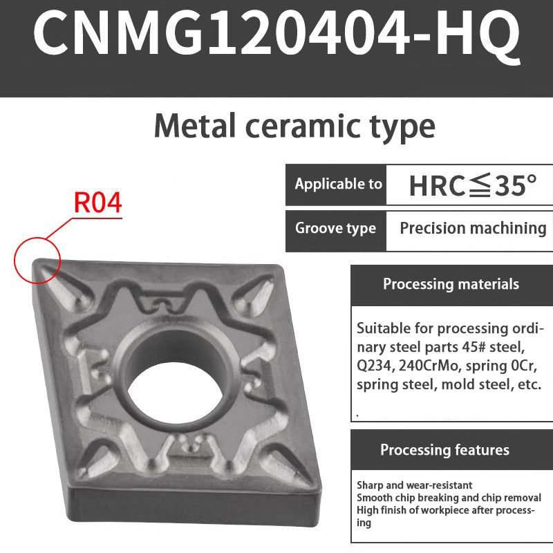 116-CNMG120404 turning blade 120408 steel stainless steel aluminum diamond outer circle alloy blade Shandong Denso Pricision Tools Co.,Ltd.